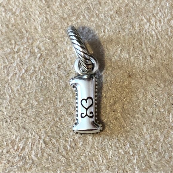 🆕 Brighton Alphabet Collection letter l (lower case L) silver charm NWOT Retired - Picture 1 of 7